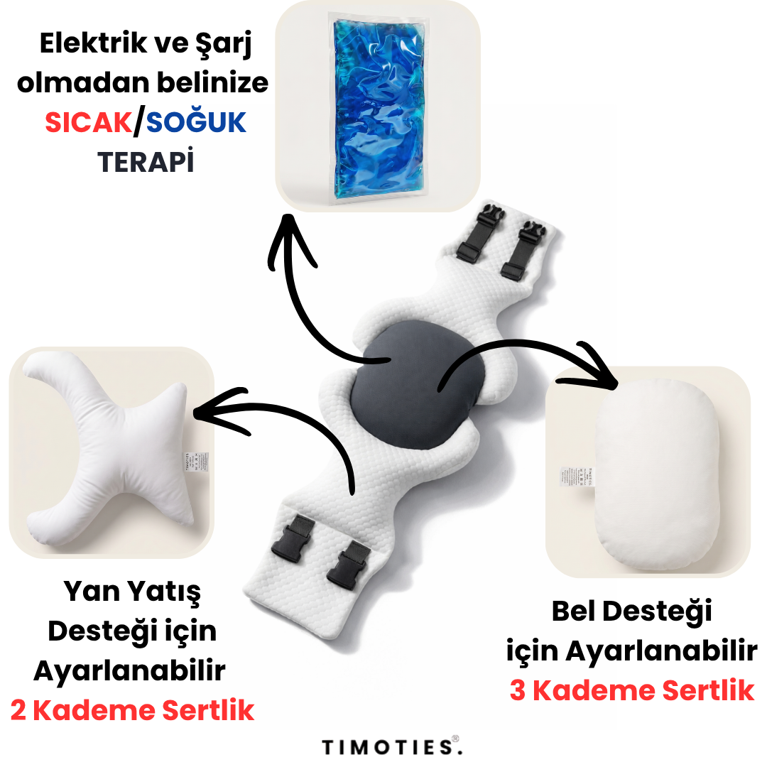 Timoties Modüler Ortopedik Uyku Bel Yastığı