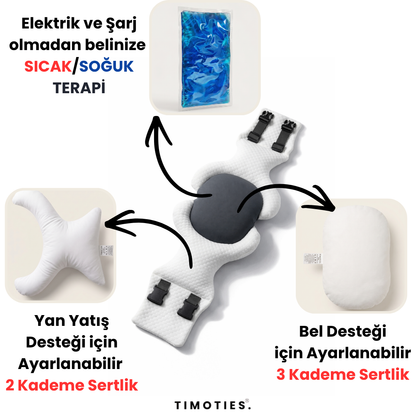 Timoties Modüler Ortopedik Uyku Bel Yastığı
