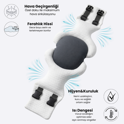 Timoties Modüler Ortopedik Uyku Bel Yastığı