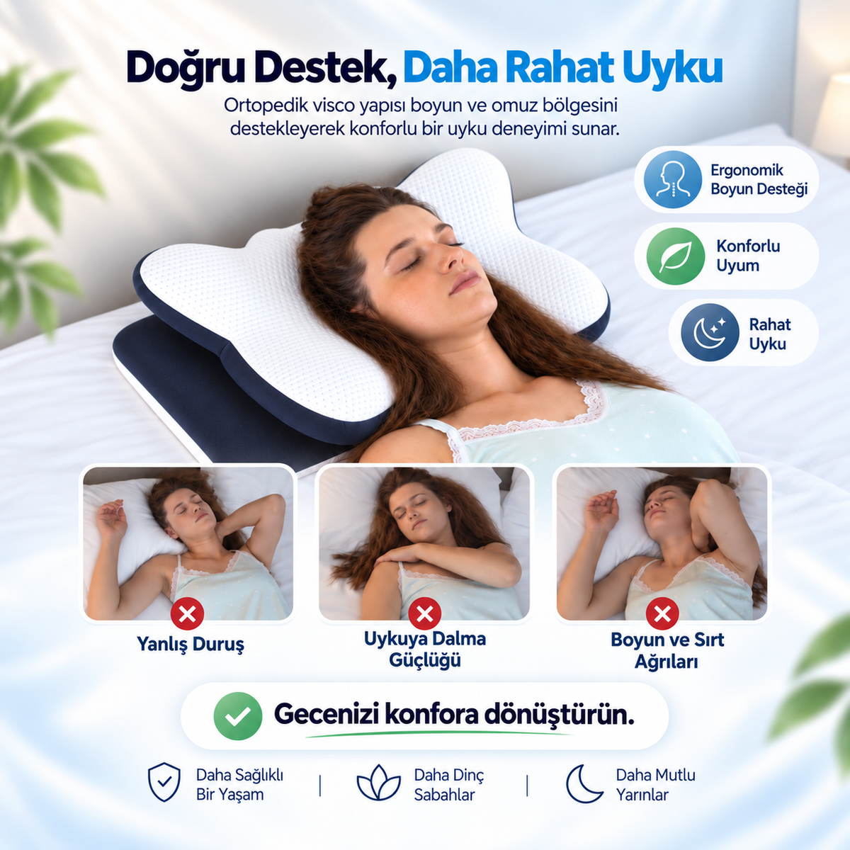 Timoties Ortopedik Visco Boyun Yastığı